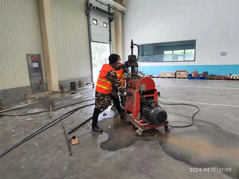 河北厂房地面下沉塌陷注浆加固施工